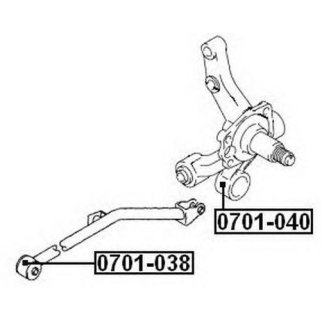 Сайлентблок ASVA 0701-038 фото