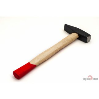 Молоток 500г квадратный боек с деревянной ручкой СЕРВИС КЛЮЧ фото