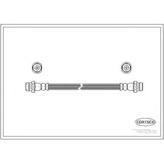 19032535_шланг тормозной задний правый!  Toyota Avensis all 97> фото