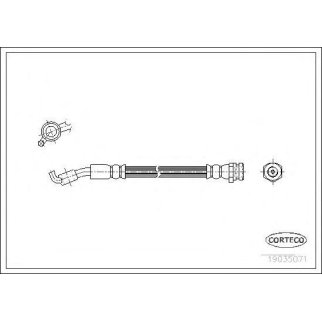 Шланг тормозной CORTECO 19035071 фото