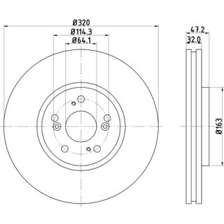 Диск тормозной передний вентилируемый TRIALLI DF 230111 фото 3