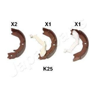 Комплект тормозных колодок, стояночная тормозная система фото