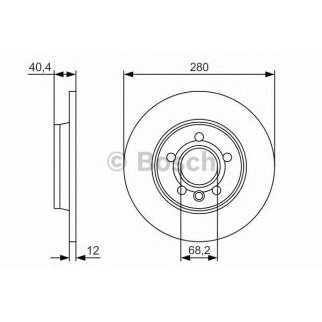Диск тормозной задний BOSCH 0 986 479 R91 фото