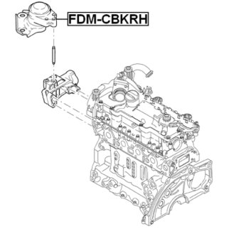 Опора двигателя правая FEBEST FDM-CBKRH фото 2