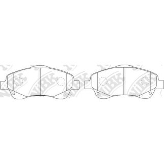 Колодки тормозные передние к-кт NiBK PN1233 фото