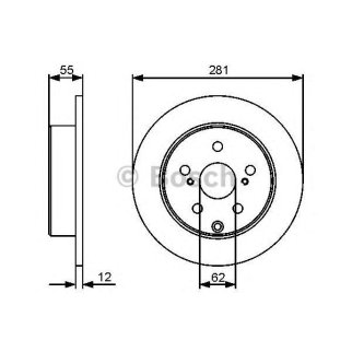 Диск тормозной задний BOSCH 0 986 479 419 фото