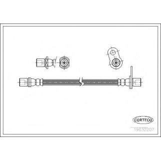 Шланг тормозной CORTECO 19032207 фото