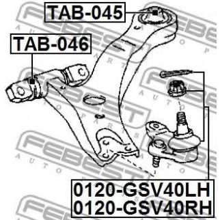 Опора шаровая FEBEST 0120-GSV40LH фото