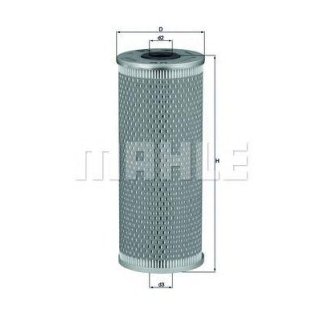 Фильтр масляный MAHLE _OX72D фото 2