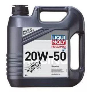 Масло моторное LIQUI MOLY д/4-т. мотоц. Racing 4T 20W-50 SG/SJ/SL мин. 4л фото 1