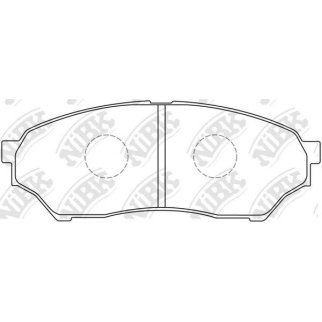 Колодки тормозные передние к-кт NiBK PN3417 фото
