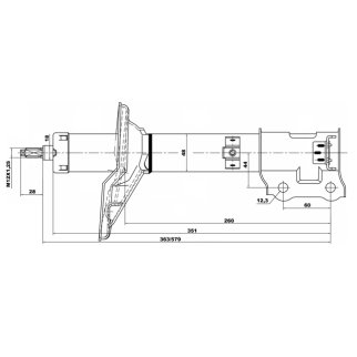 Амортизатор задний FEBEST 12667891RR фото 2