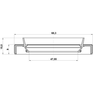 Сальник привода FEBEST 95HBY-49680915L фото 2