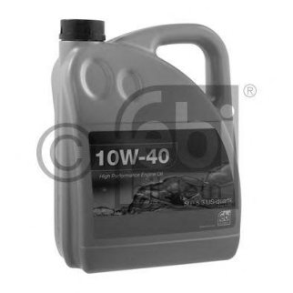 Масло моторное FEBI High Performanse Engine Oil 10W-40 полусинтетическое 5 л 32933 фото