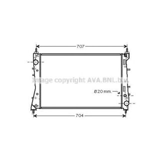 Радиатор основной AVA FTA2359 фото