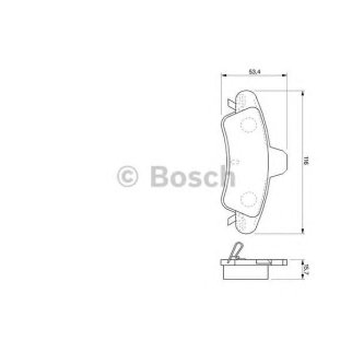 Колодки тормозные к-кт BOSCH 0 986 424 744 фото