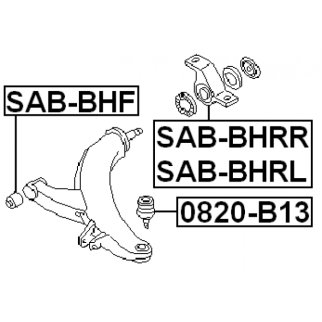 Сайлентблок рычага FEBEST SAB-BHRR фото 2