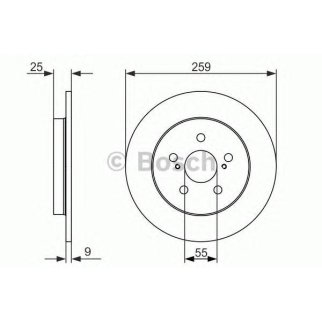 Диск тормозной задний BOSCH 0 986 479 721 фото