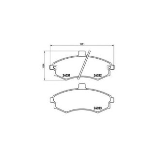 Колодки тормозные дисковые передн, HYUNDAI: ELANTRA 1.6/1.8/2.0/2.0 CRDi 00-06, ELANTRA 1.6/1.8/2.0/2.0 CRDi 00-06, MATRIX 1.5 CRDi/1.5 CRDi VGT/1.6/1.8 01-10 фото