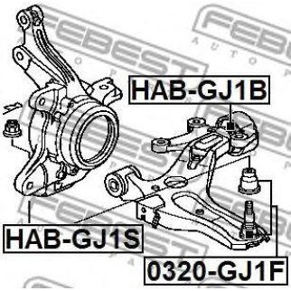 Сайлентблок FEBEST HAB-GJ1B фото
