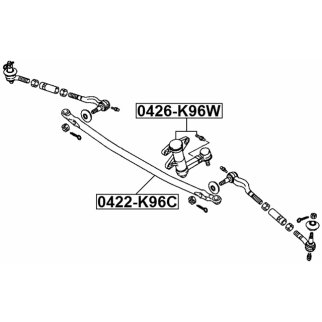 Тяга рулевая FEBEST 0422-K96C фото 2