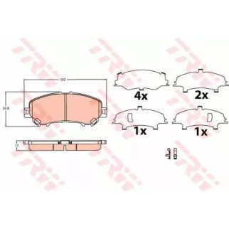 Колодки тормозные передние к-кт TRW GDB3622 фото