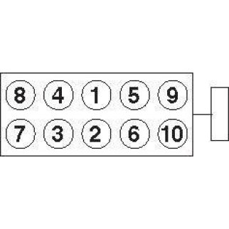 К-кт болтов головки блока GOETZE 22-51109B фото