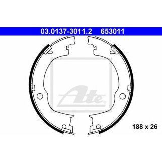 Колодки ручного тормоза к-кт ATE 03.0137-3011.2 фото