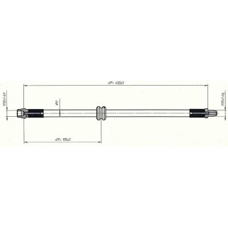Шланг торм. для а/м Лада X-Ray (15-)/Renault Duster (10-)/Sandero (14-) перед. TRIALLI BF 0977 фото 3