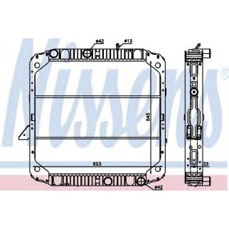 Радиатор основной Nissens 62743 фото