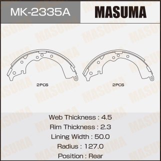 Колодки барабанные к-кт Masuma MK-2335A фото