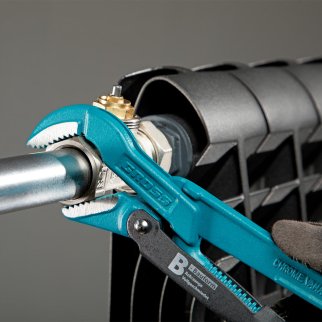 Ключ трубный рычажный №0 "0,5" цельнокованый тип-B" GROSS фото 1