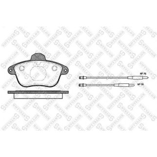 Колодки Peugeot 605 2.0-2.5TD 91-99 передние к-кт Stellox фото