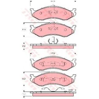 Колодки тормозные к-кт TRW GDB4104 фото