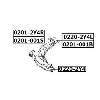Сайлентблок ASVA 0201-001B фото