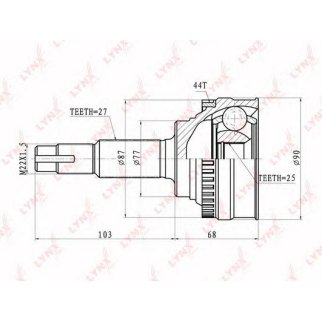 ШРУС наружный LYNXauto CO5718A фото