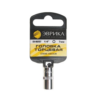 Головка торцевая 7 1/4&quot; 6гр. L=30мм ЭВРИКА фото