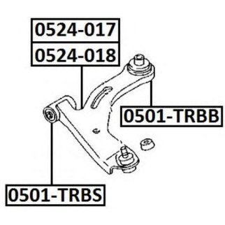 Рычаг передний правый ASVA 0524-017 фото