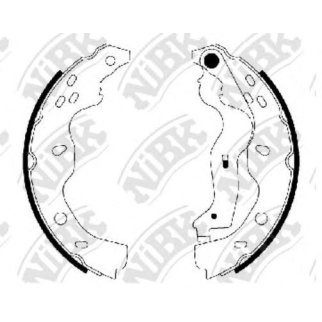 Колодки барабанные к-кт NiBK FN0634 фото