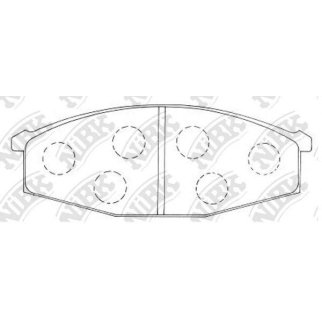 Колодки тормозные передние к-кт NiBK PN2132 фото