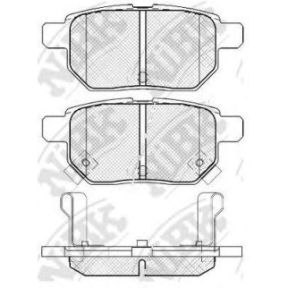 Колодки тормозные задние дисковые к-кт NiBK PN1519 фото