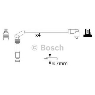 Провода высокого напряж. к-кт BOSCH 0 986 357 126 фото