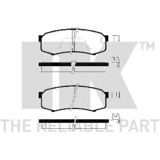 Колодки тормозные дисковые задние без датчика износа с прижимной пластиной и аксессуарами / LEXUS GX фото
