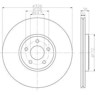 Диск тормозной задний MINTEX MDC1937 фото