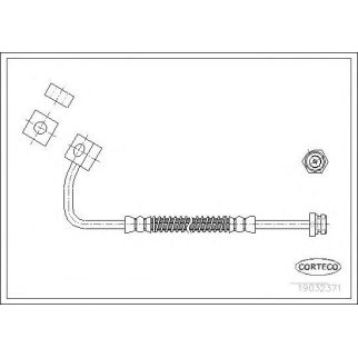 Шланг тормозной CORTECO 19032371 фото