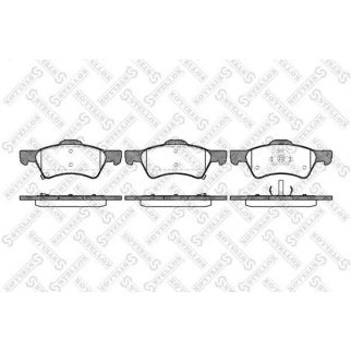 821 002B-SX_колодки дисковые п.!  Chrysler Voyager, Dodge Caravan 2.4i-3.8i/2.5CRDi 00> диск 16 фото
