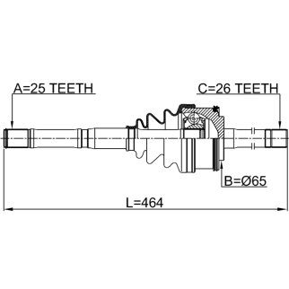 ШРУС наружный FEBEST 2214-K2700 фото 2