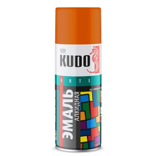 Автоэмаль KUDO оранжевая 520мл фото