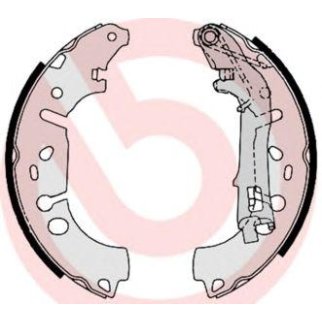 Колодки барабанные к-кт brembo S 23 531 фото