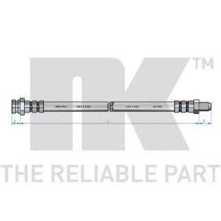 Шланг тормозной MITSUBISHI GALANT 84-04 260мм зад. фото